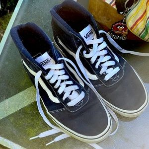 Blue vans hi tops